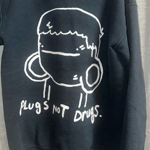Plugs not Drugs long sleeve sweater size Small